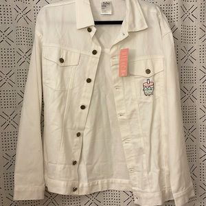 NWT pusheen boba denim jacket medium